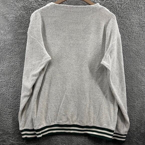 Miami Hurricanes Three Square Sweatshirt Mens 2XL Gray Logo Pullover Crewneck - Picture 7 of 11